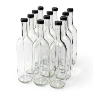 FastRack Wine Bottles 750ml Clear Glass-0