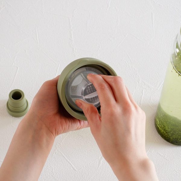 HARIO Cold Brew Bottle Heat Resistant Glass Smoky Green-2