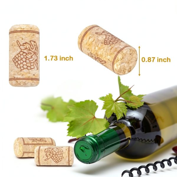 Svalor Wood Wine Corks Leakproof Seal 35PCS Cylindrical-1