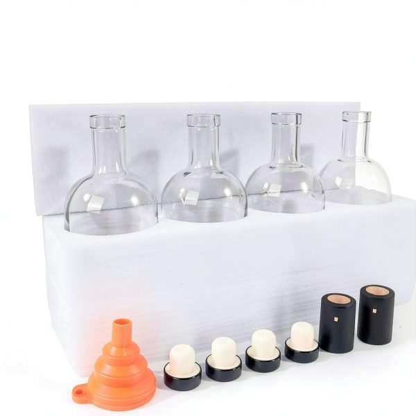 GUANENA Glass Wine Bottles 750ml Airtight Reusable-6