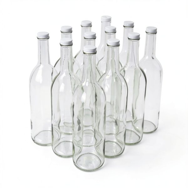 FastRack Wine Bottles 750ml Clear Glass Screw Top Homebrew-0