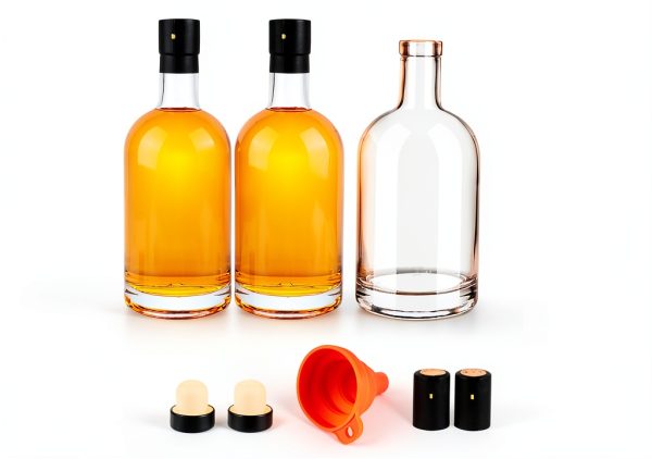 GUANENA Glass Wine Bottles 750ml Airtight Reusable-0