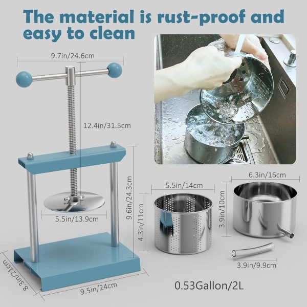SQUEEZE master Manual Juicer Stainless Steel Energy Saving-1