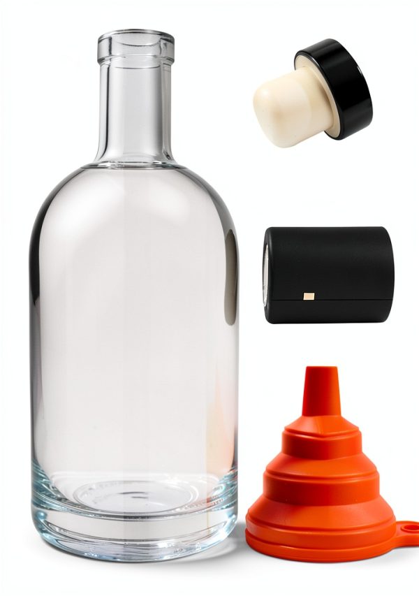 GUANENA Glass Wine Bottles 750ml Airtight Reusable-1