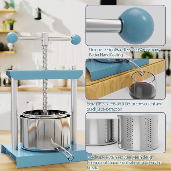SQUEEZE master Manual Juicer Stainless Steel Energy Saving-2
