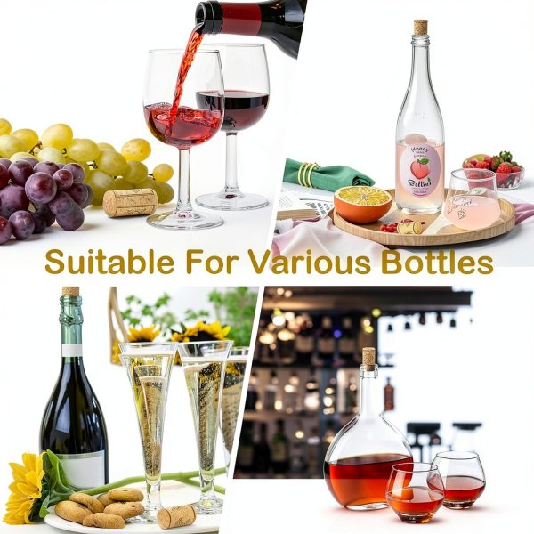 Svalor Wood Wine Corks Leakproof Seal 35PCS Cylindrical-6