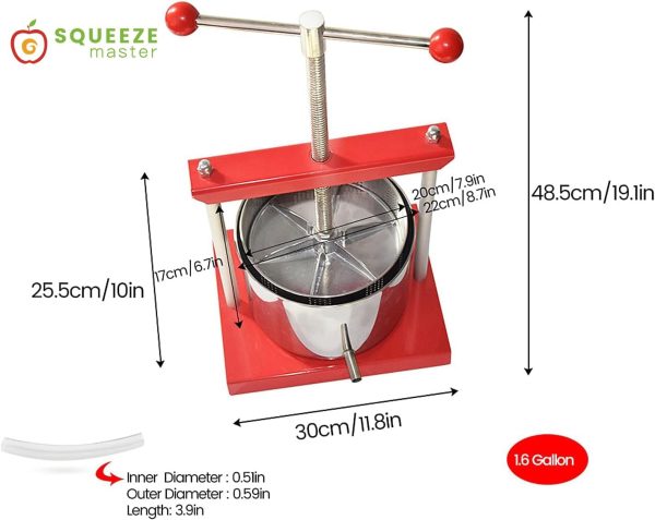 SQUEEZE master Manual Fruit Press Stainless Steel Juice-3