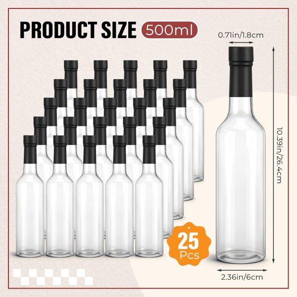 Potchen Plastic Wine Bottles Black Reusable Leak Proof-1