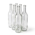 FastRack Wine Bottles 750ml Cork Finish Clear Glass-0