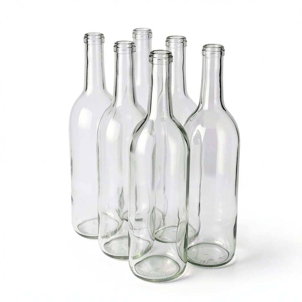 Installing FastRack Wine Bottles 750ml Cork Finish Clear Glass on a wooden winemaking rack