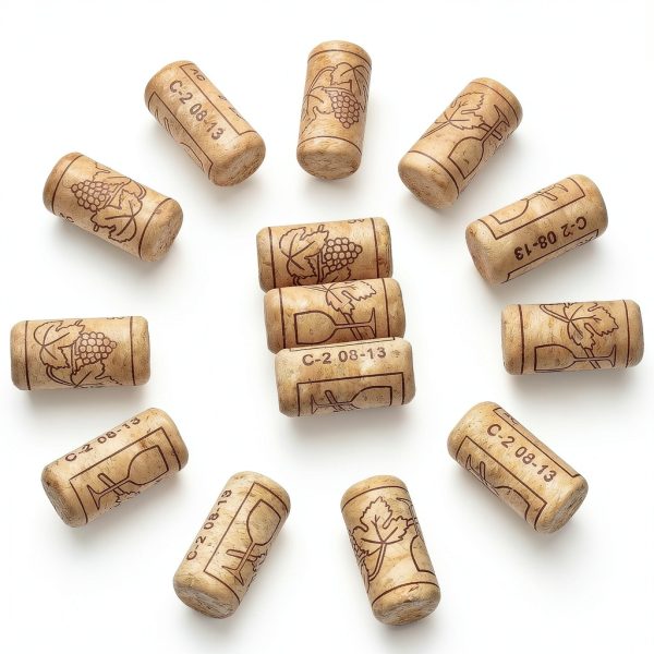 Impnit Wood Wine Corks Leakproof Seal 20 Pack Cylindrical-2