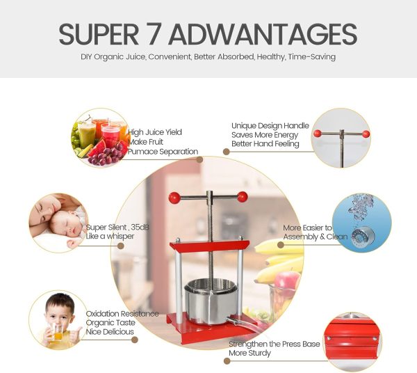 SQUEEZE master Manual Fruit Press Stainless Steel Juice-2
