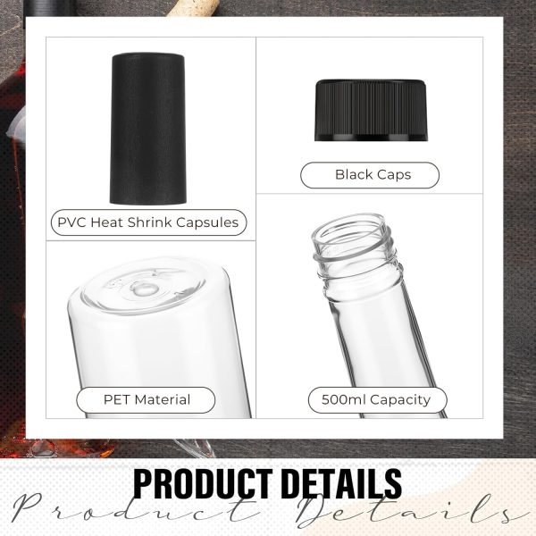 Potchen Plastic Wine Bottles Black Reusable Leak Proof-2