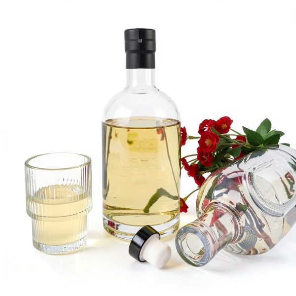 GUANENA Glass Wine Bottles 750ml Airtight Reusable-4