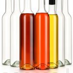 HINGWAH Glass Wine Bottles Leak Proof Reusable 8 Pack-0