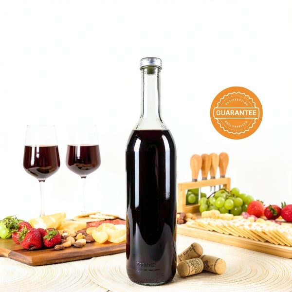 FastRack Clear Glass Wine Bottles 750ml-5