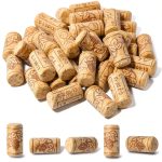 Impnit Wood Wine Corks Leakproof Seal 20 Pack Cylindrical-0