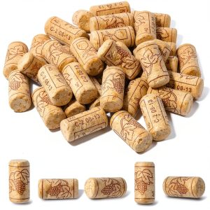 Impnit Wood Wine Corks Leakproof Seal 20 Pack Cylindrical-0