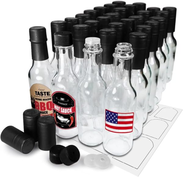 Cross 5oz Glass Woozy Bottles Commercial Grade BPA Free-0