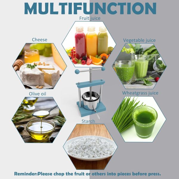 SQUEEZE master Fruit Press Stainless Steel Manual Portable-3
