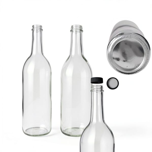 FastRack Wine Bottles 750ml Clear Glass-2