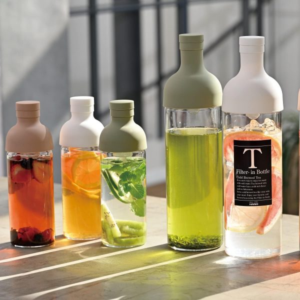 HARIO Cold Brew Bottle Heat Resistant Glass Smoky Green-6