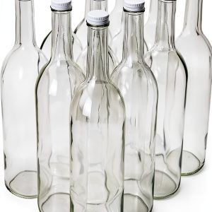 FastRack Clear Glass Wine Bottles 750ml-0