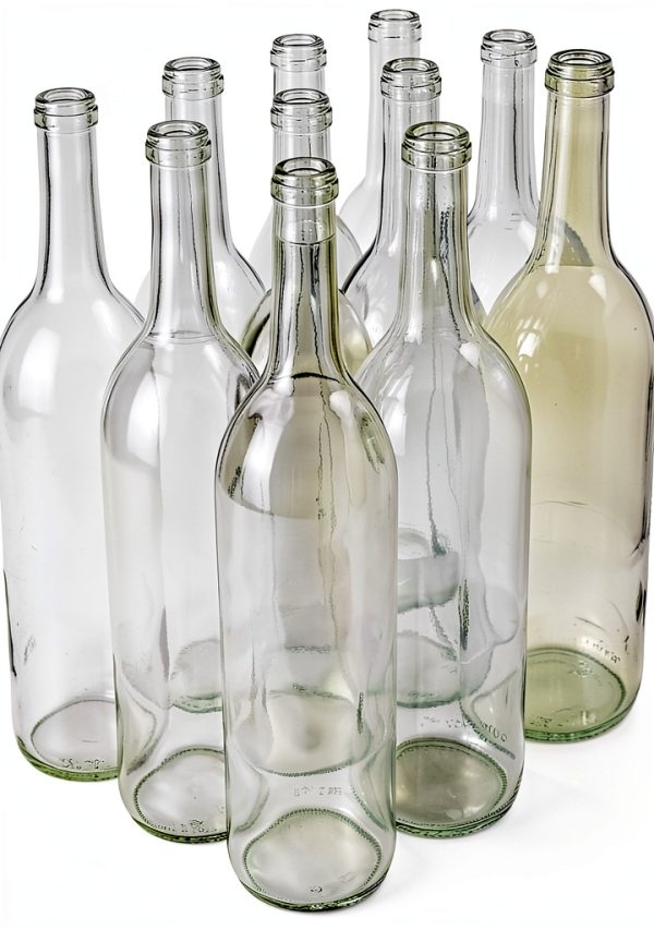 FastRack Clear Glass Wine Bottles 750ml Bordeaux-0