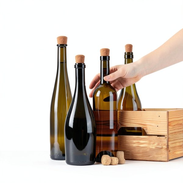 Klfte Cork Stoppers Natural Material Conical Design Wine-3
