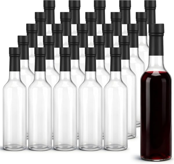 Potchen Plastic Wine Bottles Black Reusable Leak Proof-0