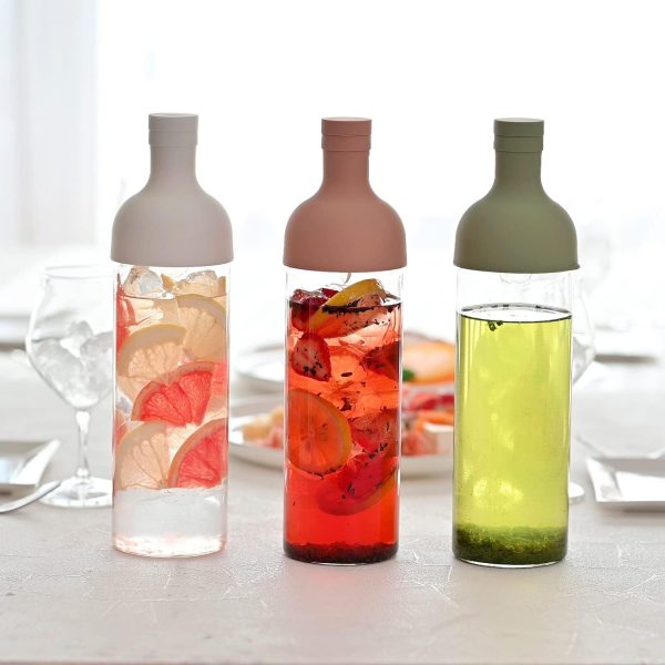 HARIO Cold Brew Bottle Heat Resistant Glass Smoky Green-5