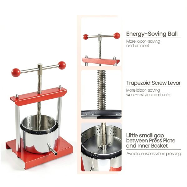 SQUEEZE master Manual Fruit Press Stainless Steel Portable-4