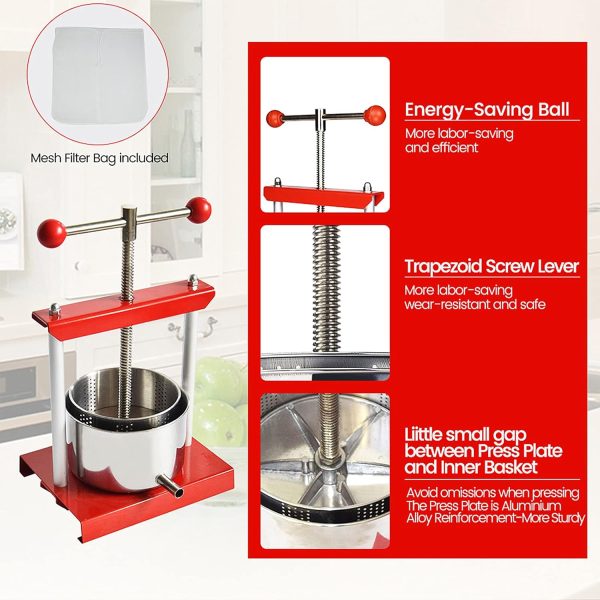 SQUEEZE master Manual Fruit Press Stainless Steel Juice-5