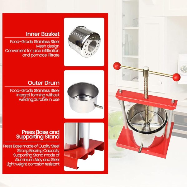 SQUEEZE master Manual Fruit Press Stainless Steel Juice-4