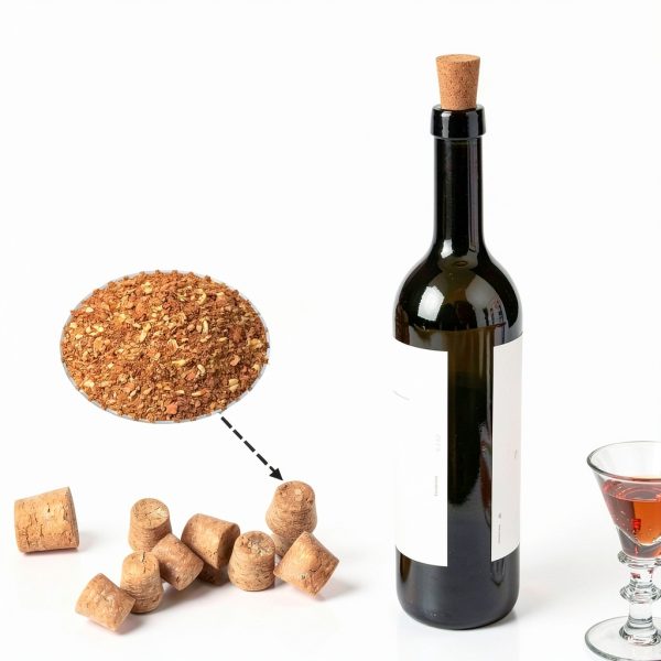 Klfte Cork Stoppers Natural Material Conical Design Wine-2