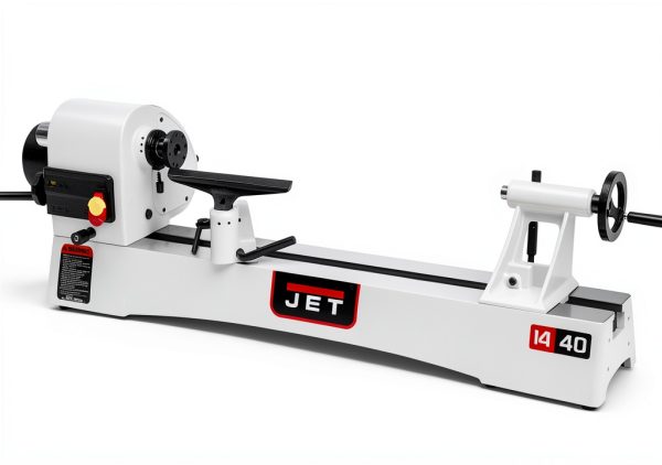WMH Tool Group Benchtop Lathe JWL-1440VS White 1HP Speed 360°-0