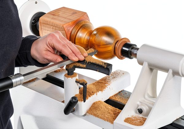 WMH Tool Group Benchtop Lathe JWL-1440VS White 1HP Speed 360°-8