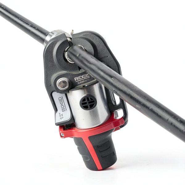 RIDGID 48433 Compact Battery Powered Pipe Wrench 1/2" Steel Jaw Tool-3