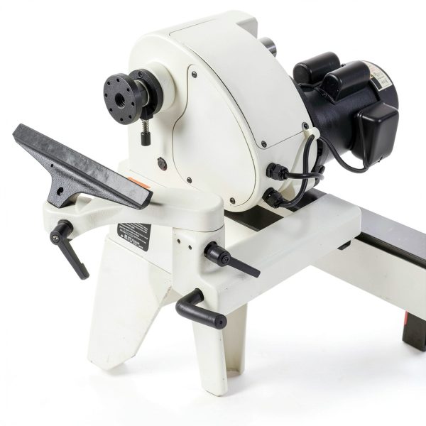 WMH Tool Group Benchtop Lathe JWL-1440VS White 1HP Speed 360°-1
