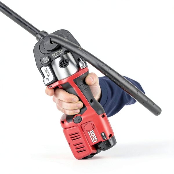 RIDGID 48433 Compact Battery Powered Pipe Wrench 1/2" Steel Jaw Tool-5