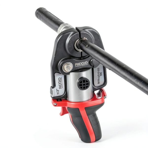 RIDGID 48433 Compact Battery Powered Pipe Wrench 1/2" Steel Jaw Tool-1