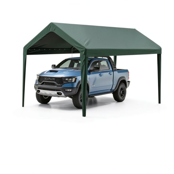 Canopy Replacement Cover GOTRUTH Carport 800D Oxford Waterproof Green-5