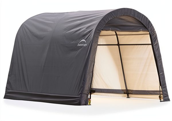Shed-in-a-Box 10x10x8 ft Replacement Cover Kit Round 7 oz Gray-2