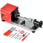 Mini Wood Lathe ArtyMaster WM101A-Plus 24V 96W Benchtop with Tool Kit-0