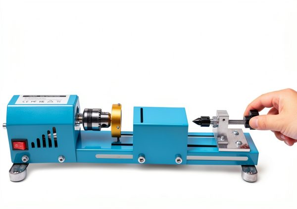 ONETUON Mini Wood Lathe 24V 96W 7 Speed Multi-Purpose with Accessories-5