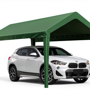 Canopy Replacement Cover GOTRUTH Carport 800D Oxford Waterproof Green-0