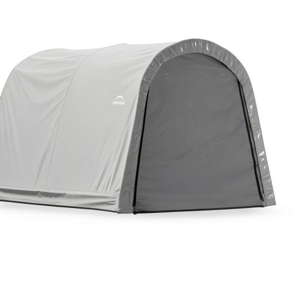 Shed-in-a-Box 10x10x8 ft Replacement Cover Kit Round 7 oz Gray-3