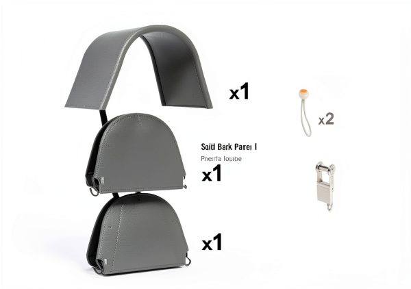 Shed-in-a-Box 10x10x8 ft Replacement Cover Kit Round 7 oz Gray-6