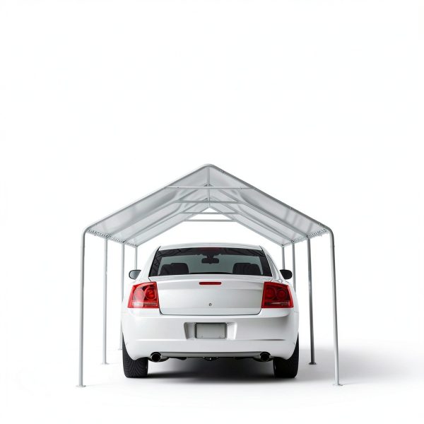 Wesnoy Heavy Duty Carport Canopy 12 x 20 ft Waterproof Tarp Cover-4