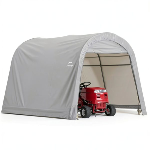 Shed-in-a-Box 10x10x8 ft Replacement Cover Kit Round 7 oz Gray-1